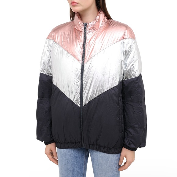 Isabel Marant Etoile Metallic Puffer Coat - Picture 1 of 8